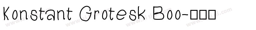 Konstant Grotesk Boo字体转换
